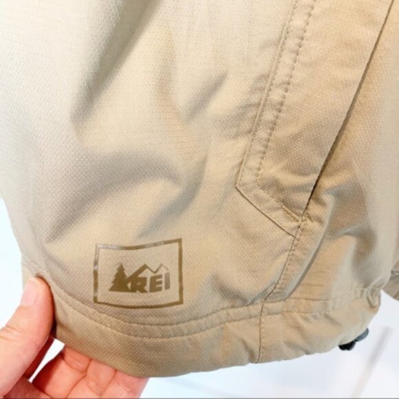 REI Co-op Beige Lightweight Full Zip Jacket With Hood - Size M - Picture 5 of 12